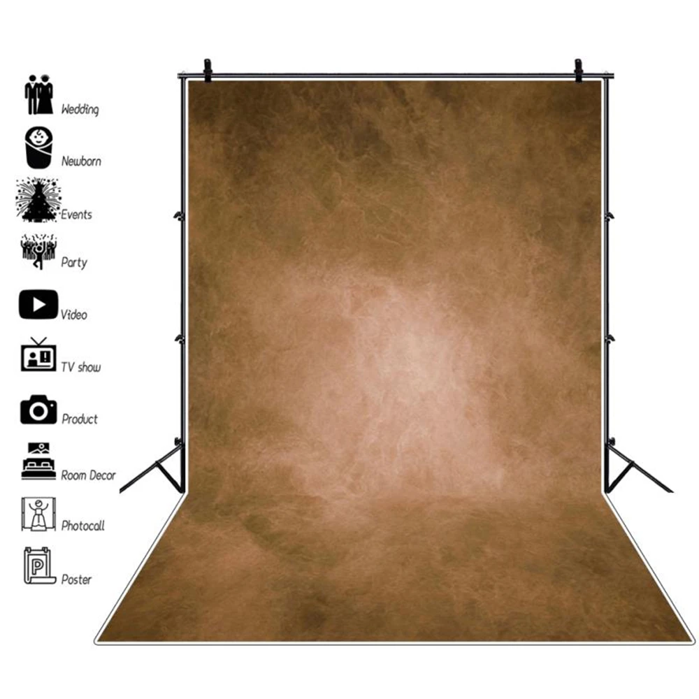 Brown Solid Color Backdrop Abstract Texture Newborn Baby Kids Adult Pregnant Art Portrait DIY Photography Background Photostudio