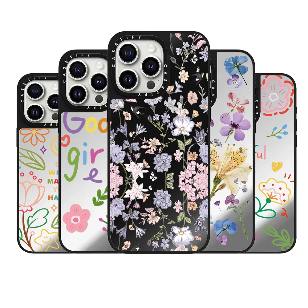CASETiFY Co-brand Meri Meri Retro Floral Print Series Case for iPhone 16 17 13 Pro Max Air 15 14 Plus Magnetic Protect Cover
