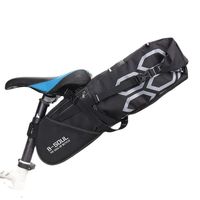 Waterproof Bicycle Luggage Bag Bike Saddle Tail Seat Storage Bags Cycling Rear Packing Panniers 12L Large Capacity Bicycle Bags
