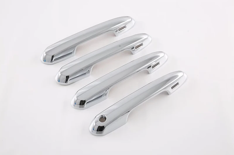 For Toyota Land Cruiser LC300 2021 2022 2023 ABS Chrome Door Handle Cover With Smart Key Hole Catch Cap Trim Molding