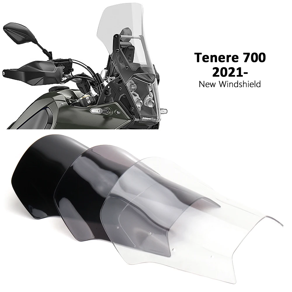 

For YAMAHA TENERE 700 Tenere700 Tenere 700 2021-2024 Motorcycle Sport Windshield Windscreens Wind Deflectors Viser Visor Kit