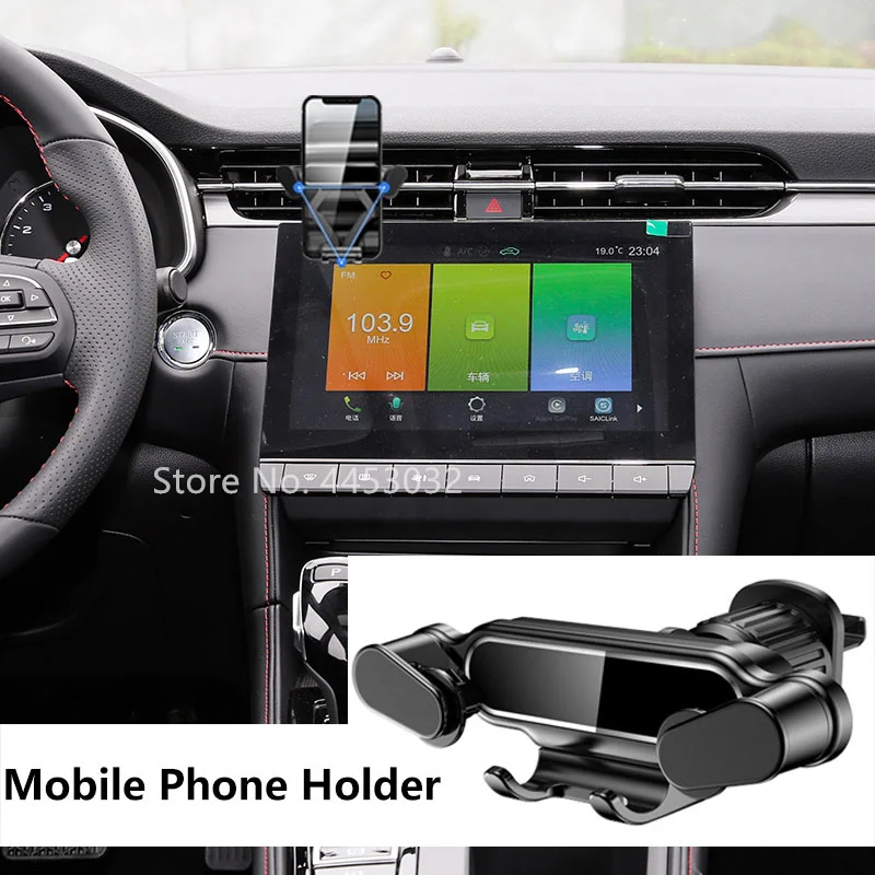

Gravity Car Phone Holder For MG MG6 ZS HS EV Air Vent Clip Mount Mobile Cell Phone Stand GPS Support Accessories