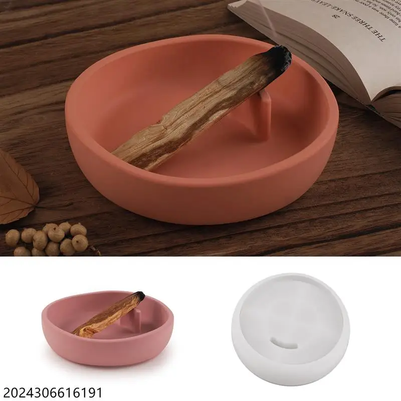 Aromatherapy Tray Plaster Cement Silicone Tray Mold DIY Jewelry Storage Container Desktop Candle Mold Home Craft Decoration