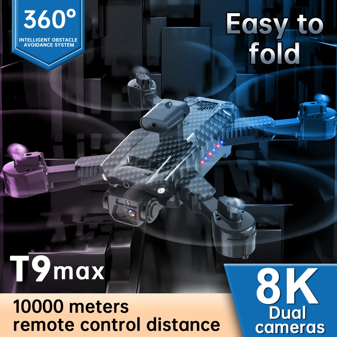 

MAX Drone Toy 8K HD Dual Camera Automatic Obstacle Avoidance Gesture Photo GPS Optical Flow Positioning Long Adult Professional