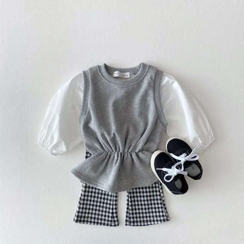 Herbst-Winter Mädchen Koreanischer Stil Fleece-Gefütterte Schlaghose Dehnbare Warme Lange Hose Kinder Weich Bequem Lässig Trend Kinder – Detail 6