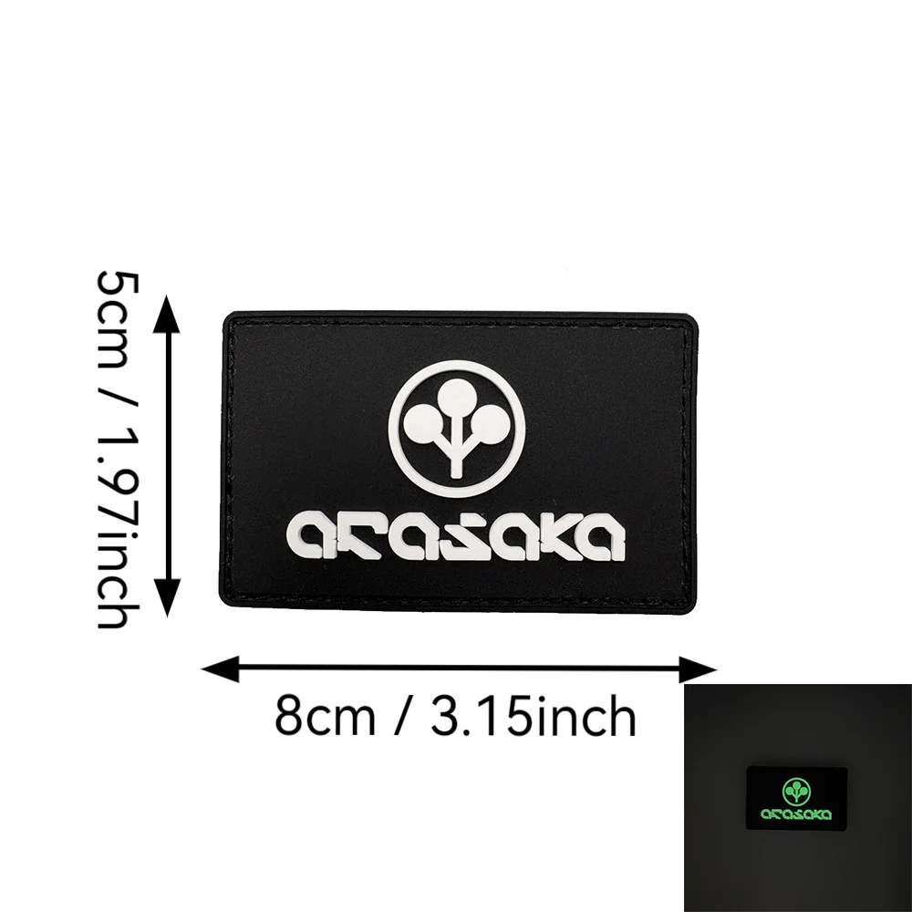 Ein Cyberpunk-Muster PVC-Aufkleber Moral-Patch Abzeichen mit Leuchteffekt im Dunkeln, für Armbinden, Rucksäcke, aus weichem Gummi – Detail 18