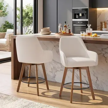 Upholstered Swivel Bar Stools 7