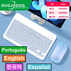 Wireless Keyboard Bluetooth Keyboard and Mouse For iPad Air 5 Pro 12 2021 Tecaldo Bluetooth For Xiaomi Samsung iPad Keyboard