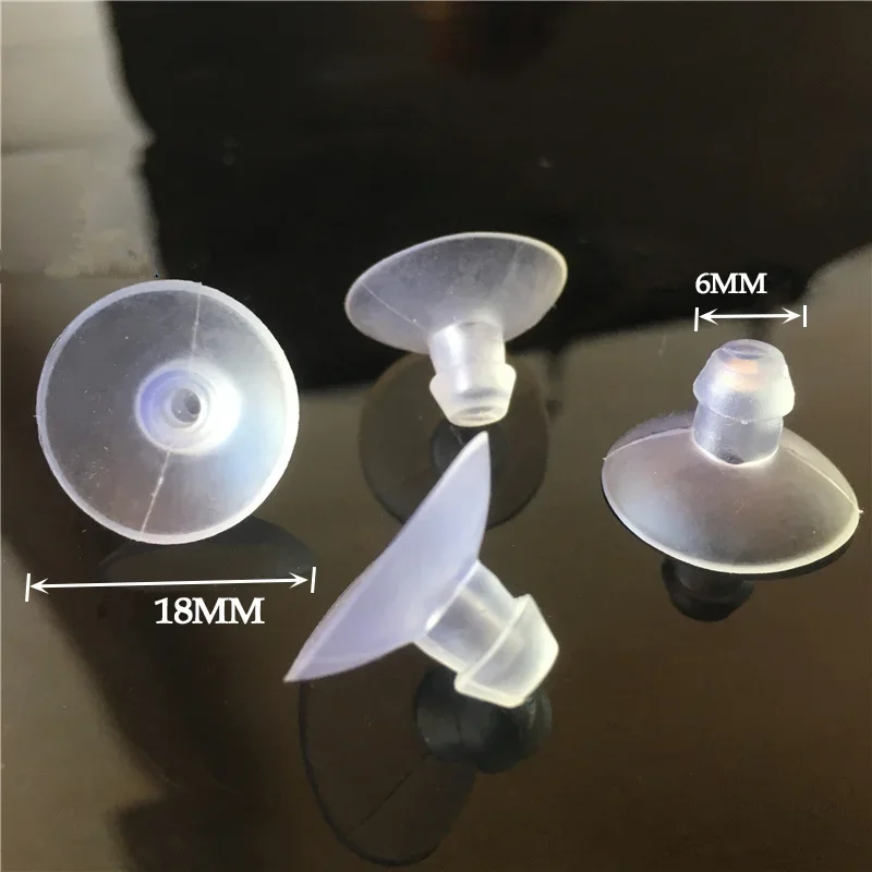 New 10pcs Clear Sucker Suction Cups Mushroom Sucker Pads Hook Hanger For Window Kitchen Bathroom Doll Toy Fridge Car Glass 25mm