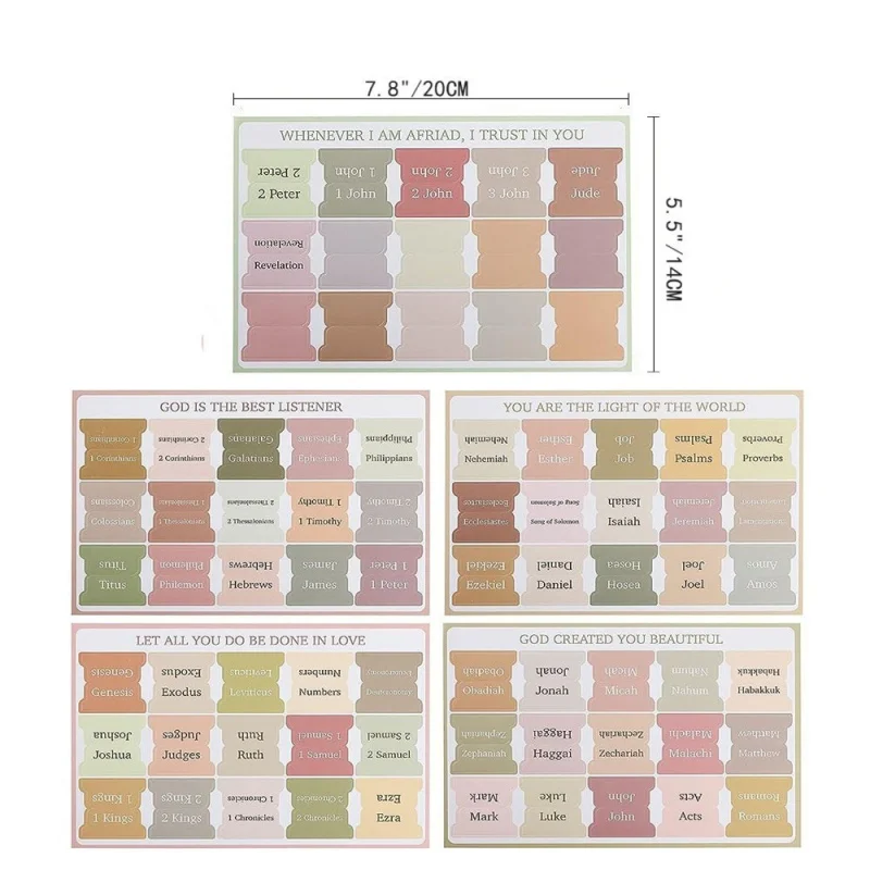 Bible Index Tag Morandi Bible Index Label Sticker