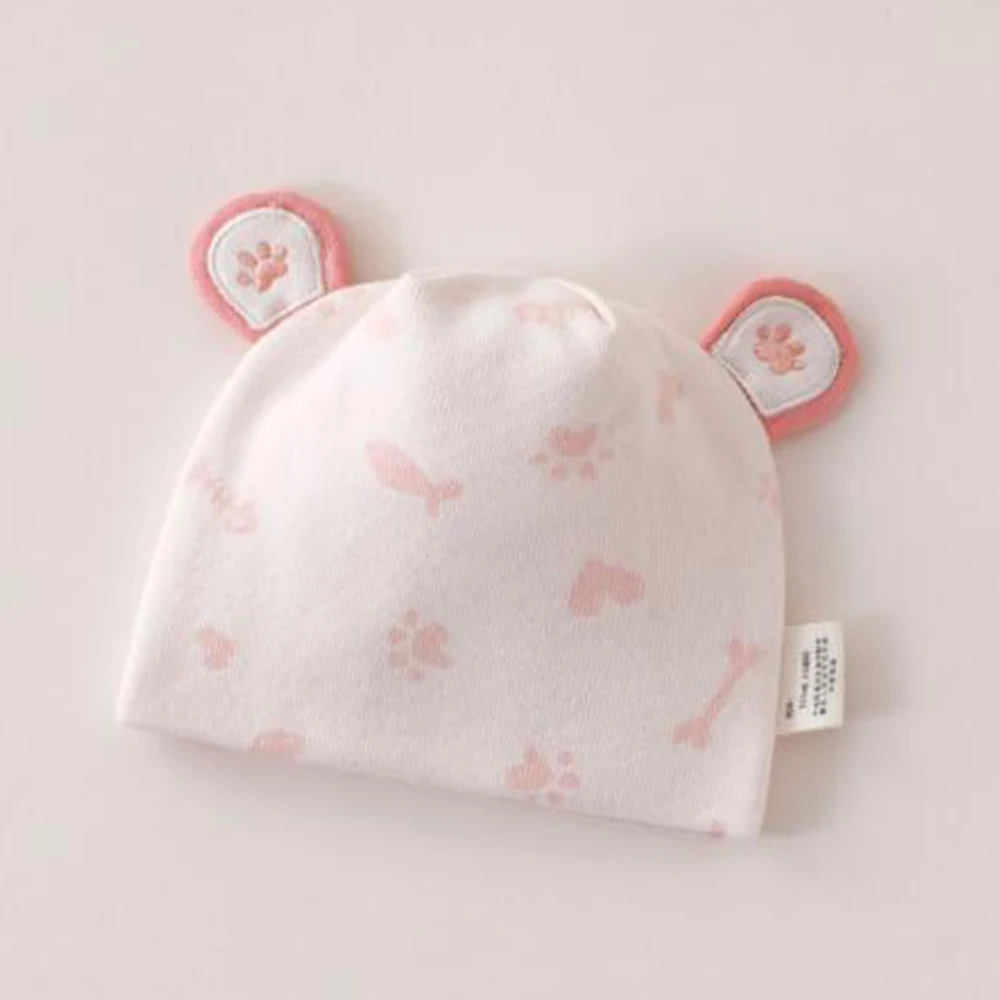 

Baby Girl Hat Double Layer Spring Autumn Newborn Caps Cotton 0-3 Months Baby Beanie Hospital Boy Hats
