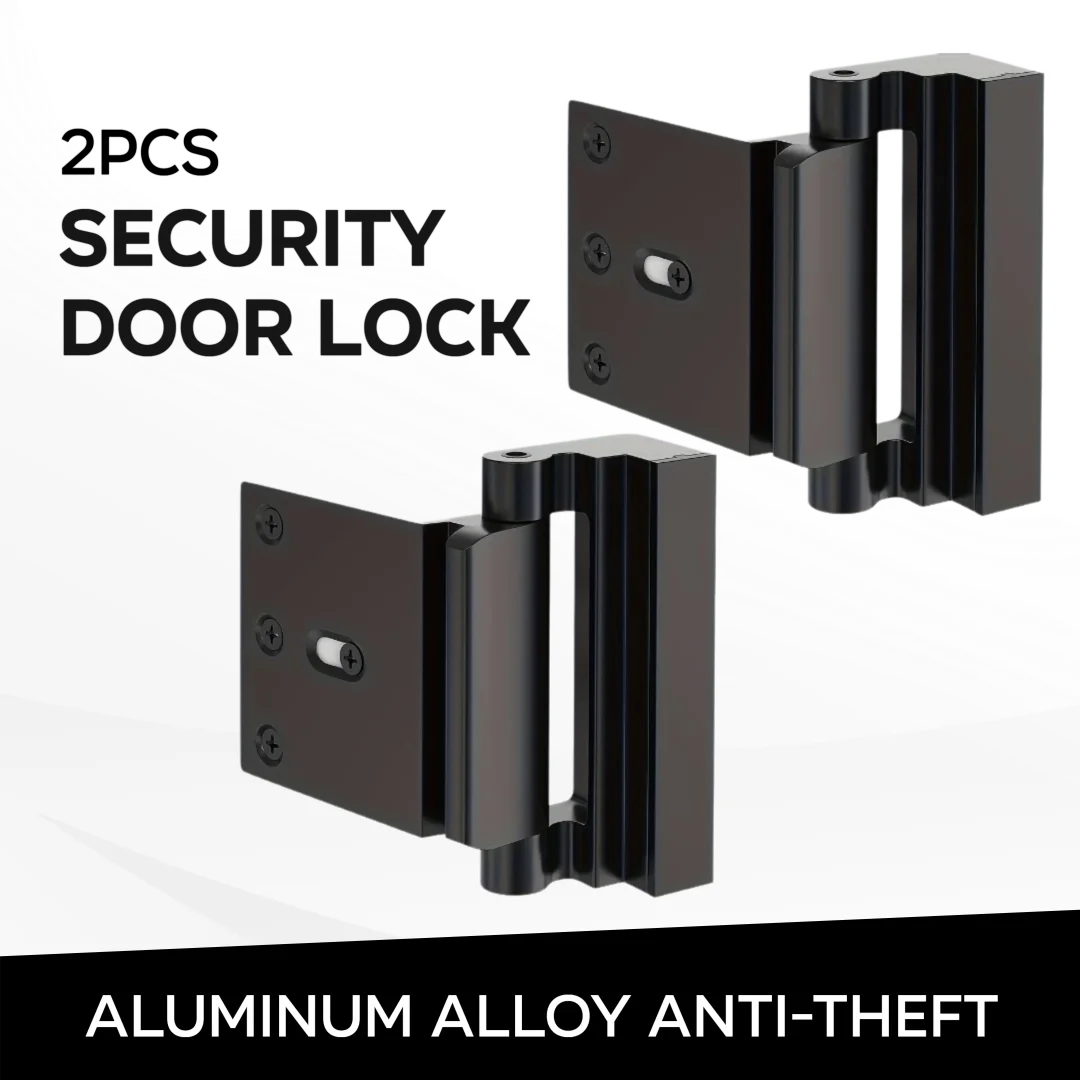 

2pcs For Home Aluminum Alloy Anti-theft Door Lock Door Latch Device Door Reinforcement Locks