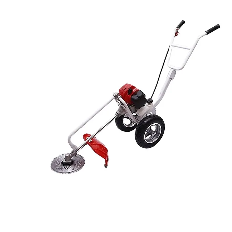 Factory Hand Push Lawn Mower Multifunctional Four‑stroke Brush Cutter Small Weeder For Household Garden Courtyard Grass Cutting