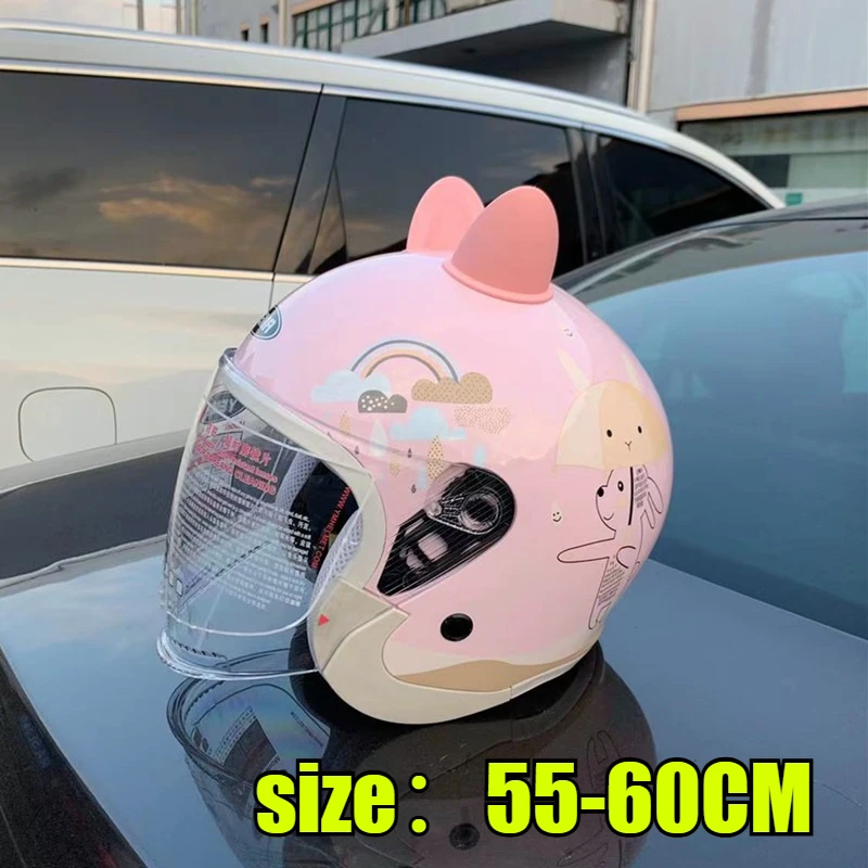 Casco Universal para vehículo eléctrico para hombres y mujeres, 55-60cm, calor de invierno, anticaída, casco de seguridad integral, accesorios para motocicleta