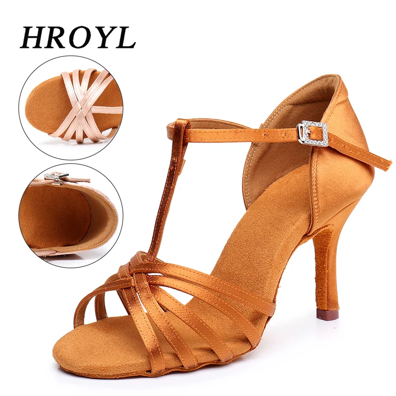 Zapatos de baile latino para mujer, zapatos de baile de salón, Tango, modernos, tacones estándar de entrenamiento de práctica de Salsa, 5/7, 5/8, 5cm