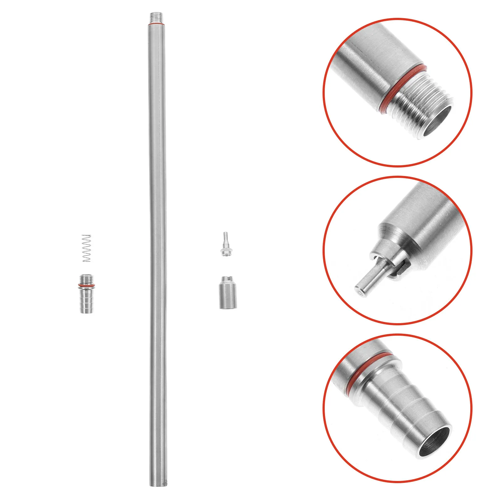 

Stainless Steel Bottle Filler Stop Valve Wand Home Brewing Bottling Beer Wine Filling Equipment Tool Home Brewing Spring Kit