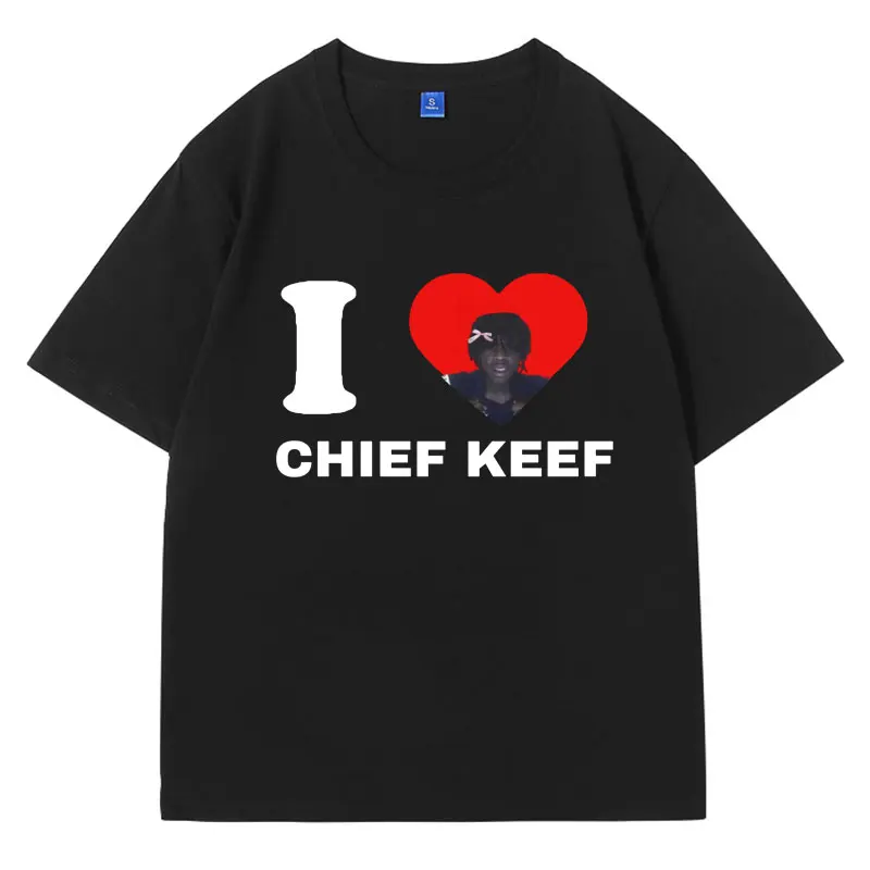 

I Love Chief Keef Sosa Funny Concert T-Shirts Men Women's Summer Fashion Oversized Short Sleeves T Shirt 100% Cotton Tee Shirts