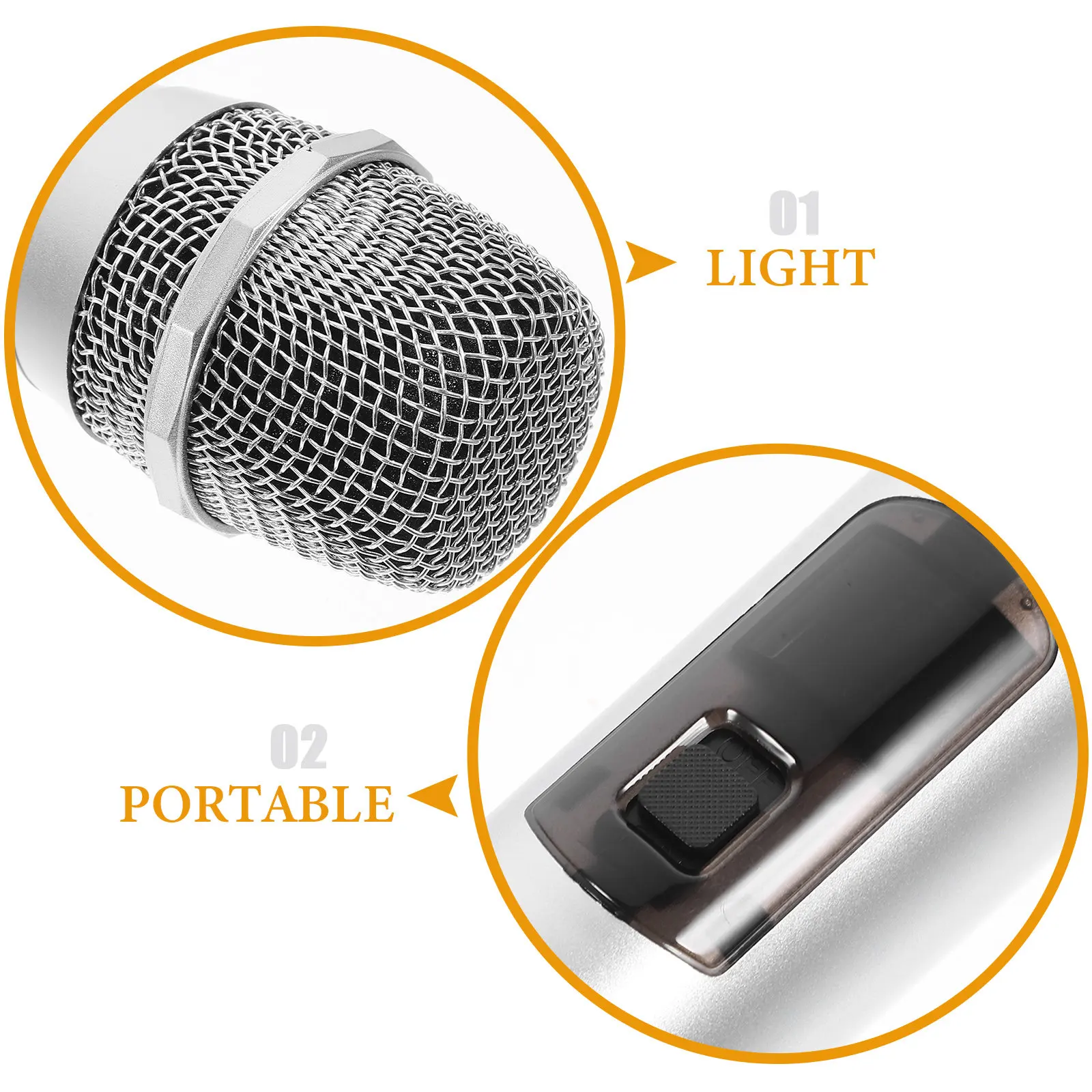 Fake Microphone Prop Realistic Simulation Portable Stage Performance Party Role Play Pretend Play Microphone for