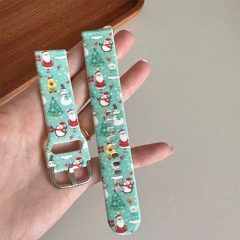 20mm/22mm Band For Samsung Galaxy Watch 7-FE-6-4 classic/5 pro/ Active 2 Christmas Bracelet Samsung Gear S4-S3-S2 Classic straps