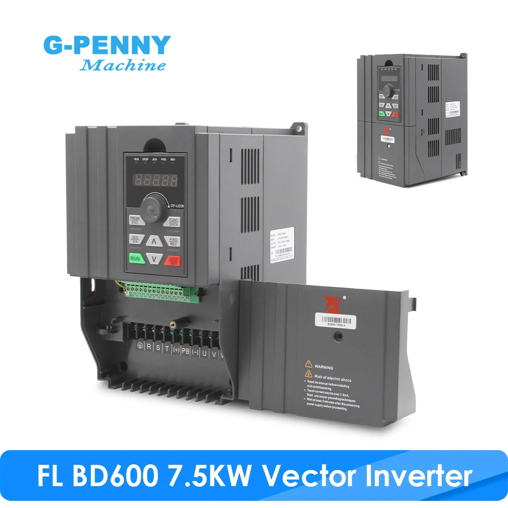 

FULING 7,5 кВт 220 В/380 В векторный тип 31A/18A Частотный привод Управление скоростью Частотный привод с переменной частотой 3-фазный выход