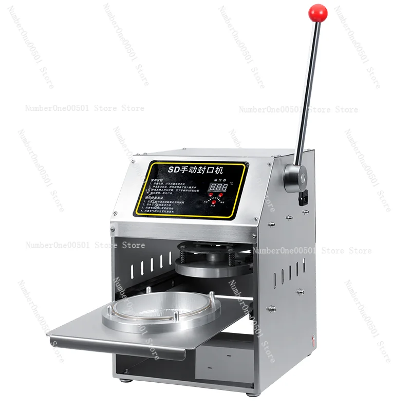 

Efficient Sealing Manual Press Aluminum Foil Sealer Home Commercial Small Packaging Machine Leakproof Fresh Takeout Box