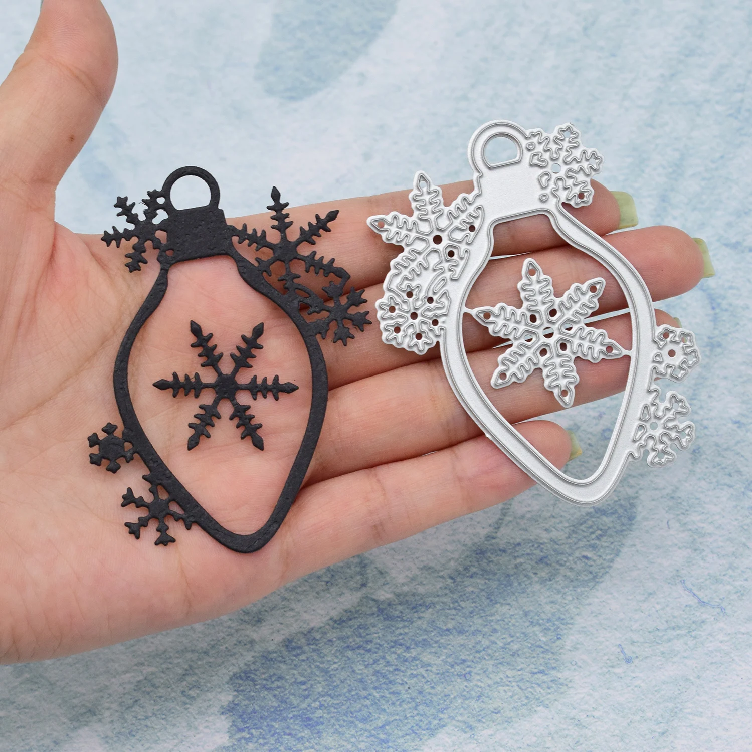

1 шт., снежинка, колокольчик, лампочка, металлические штампы для DIY, скрапбукинг, изготовление карточек, рукоделие из бумаги