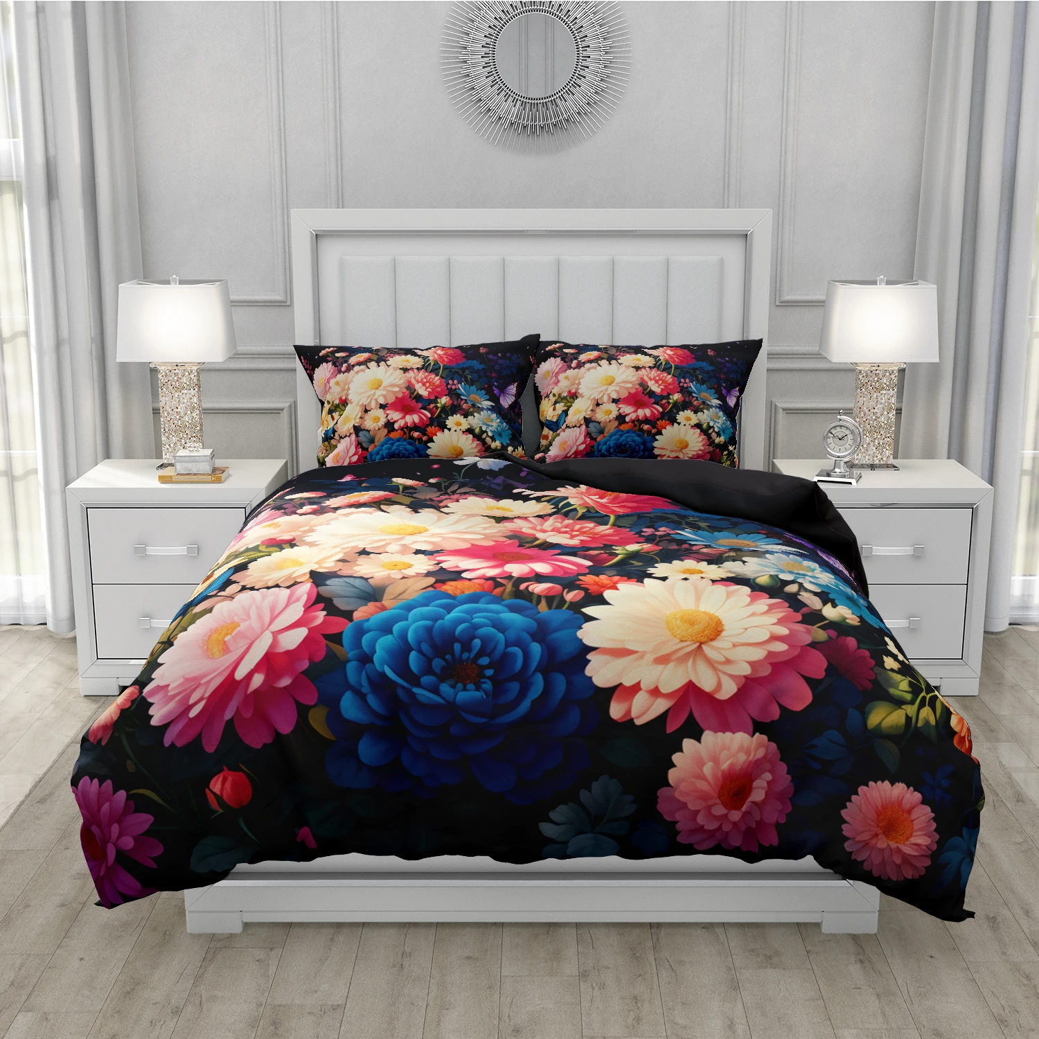 Flowers Luxury Duvet Cover Floral Exotic European Bed Set Design Comforter Bedding Sets for Bedroom Women Queen King garden