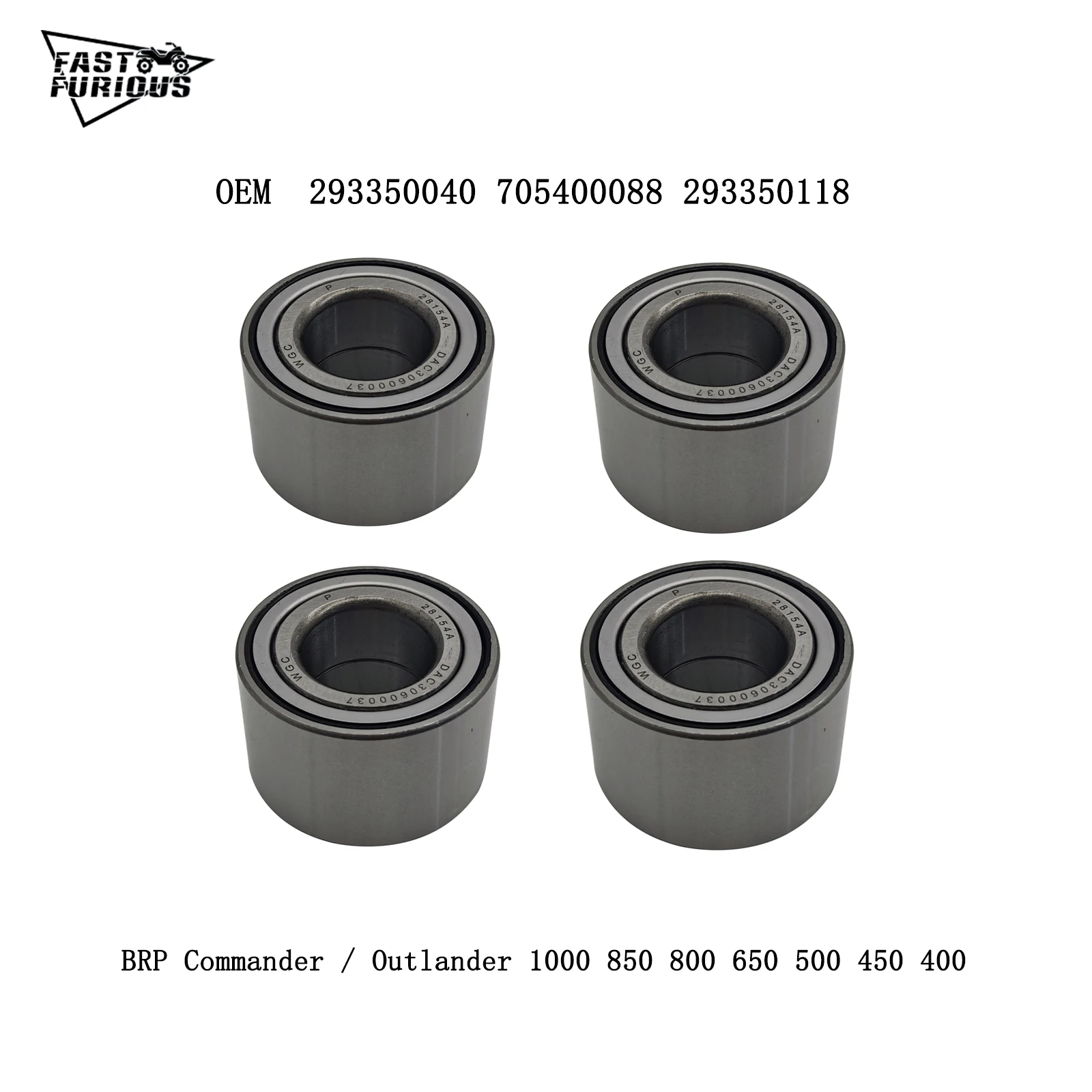 

2/4 шт. подшипник ступицы колеса для BRP Commander/Outlander 1000 850 800 650 500 450 400 293350040 705400088 293350118