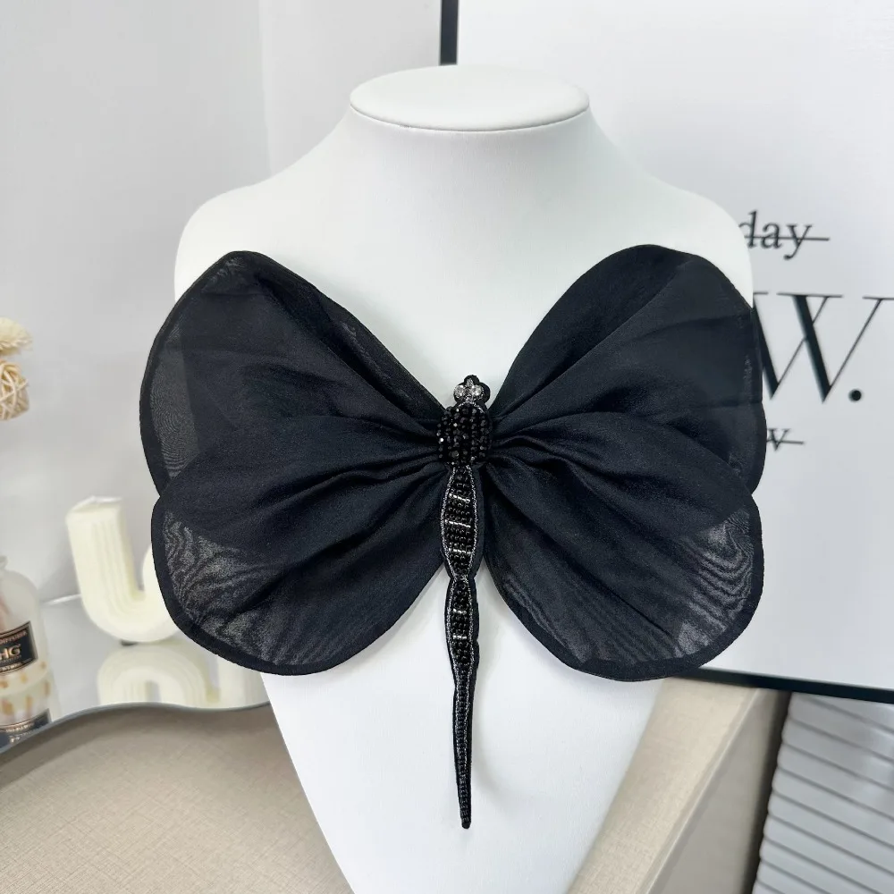 

Wedding Dress Decoration Dragonfly Decoration Collar DIY Clothing Repair Patch Dress DIY Decorative Flower Cloth Sticker
