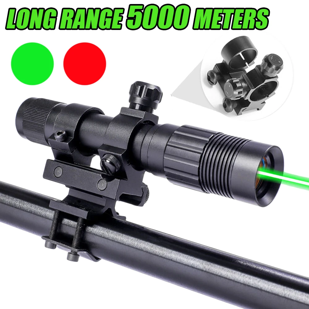 Red/Green Laser Sight Rifle Hunting Accessories  Tool-free Adjustment Green Dot Rifle Scope