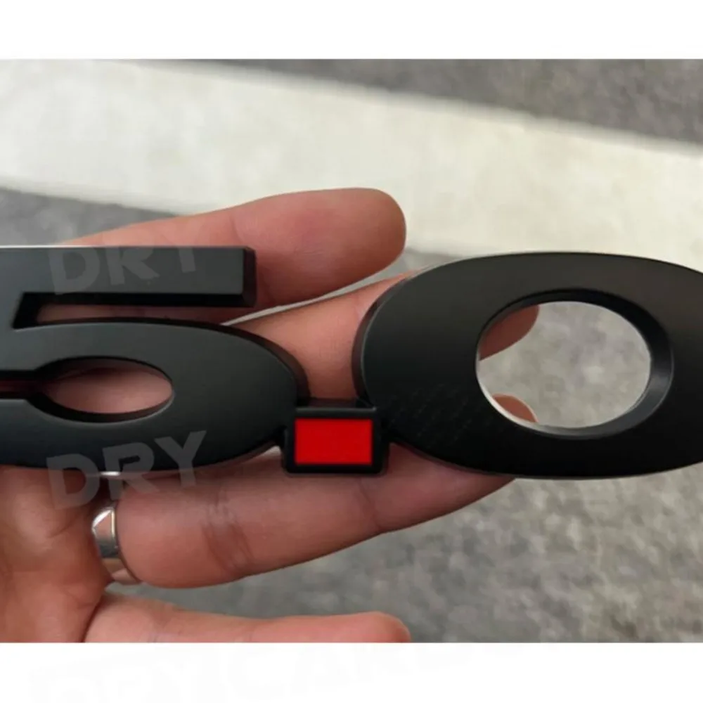 3 D 5.0 Emblem Discharge Label Sided Badge Decoration for Ford Mustang Car Side Fender Trunk Body Trim Black Silvery Accessories