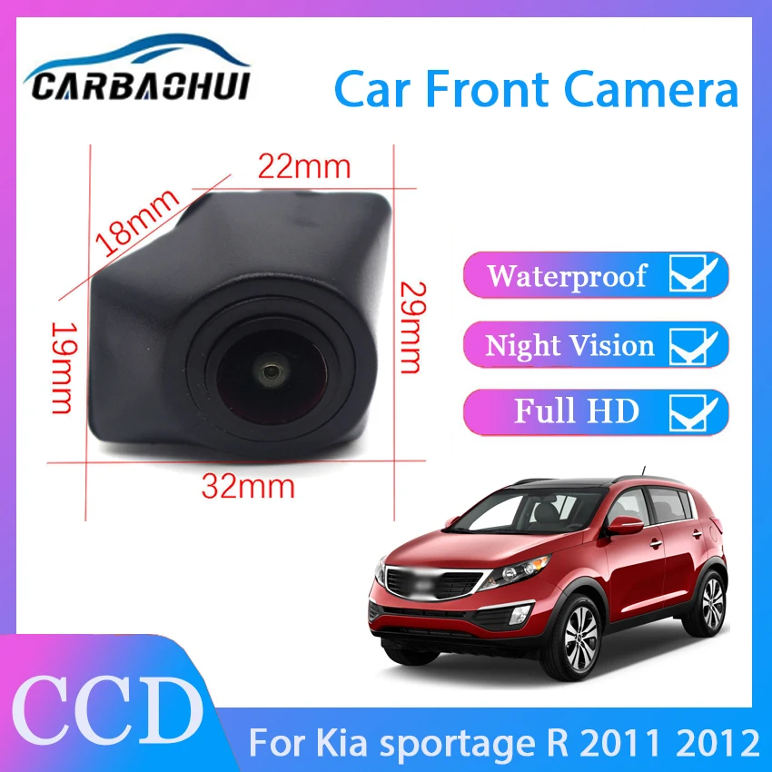 

Color image CCD Full HD Waterproof Vehicle logo Front view camera front camera car Emblem camera For Kia sportage R 2011 2012