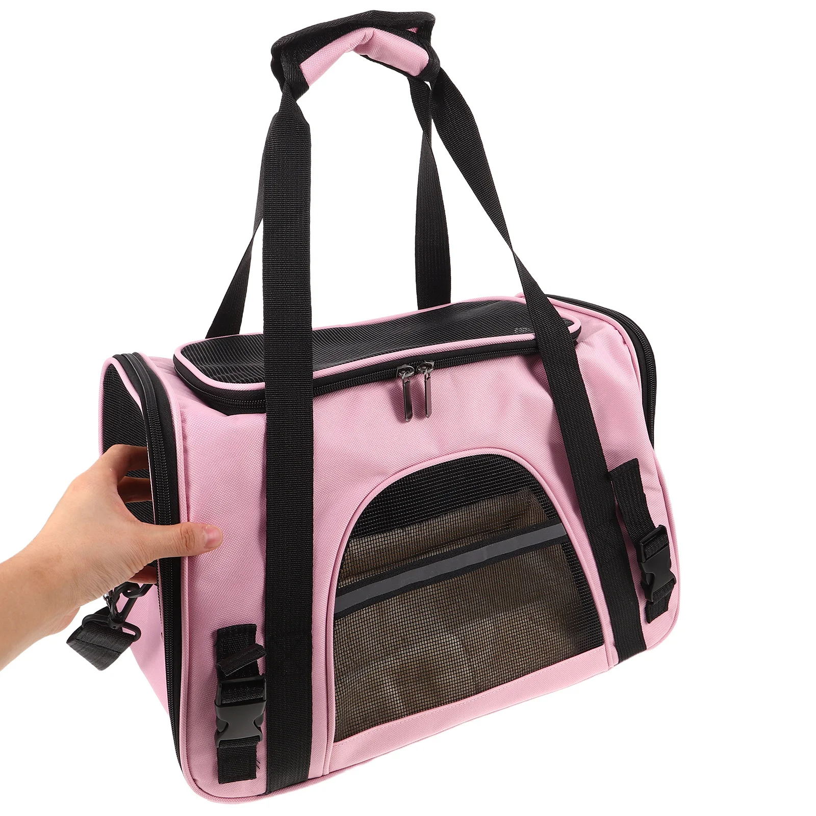 

Pet Travel Bag: Foldable Cat Carrier For Car With Mesh Ventilation Soft-Sided Kitten Puppy Bunny Carrier Portable Outdoor Small