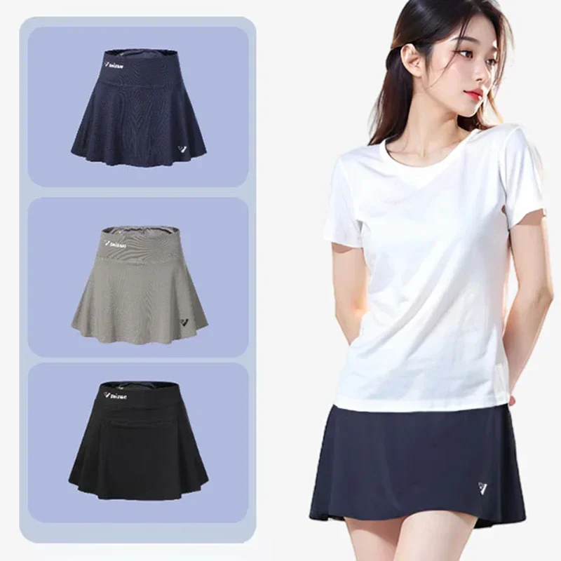 Tennis Short Skirt Casual Sport Running Shorts Skirts Summer Breathable Yoga Fitness Short Skirt Women Sports Golf Pleated Skirt