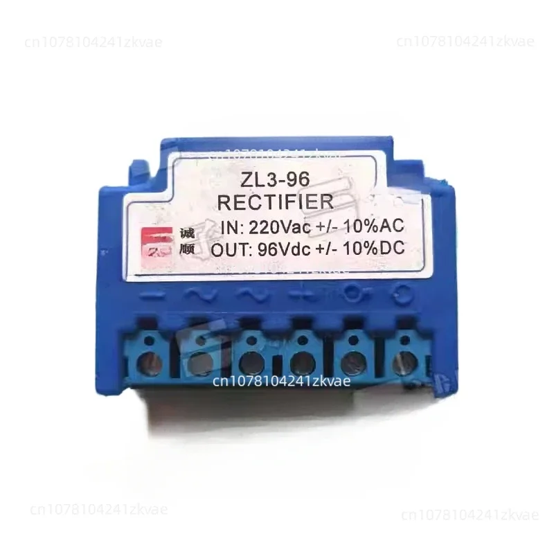 

ZL3-96 ZL3-96V RECTIFIER IN: 220Vac+/-10%AC OUT: 96Vdc+/-10%