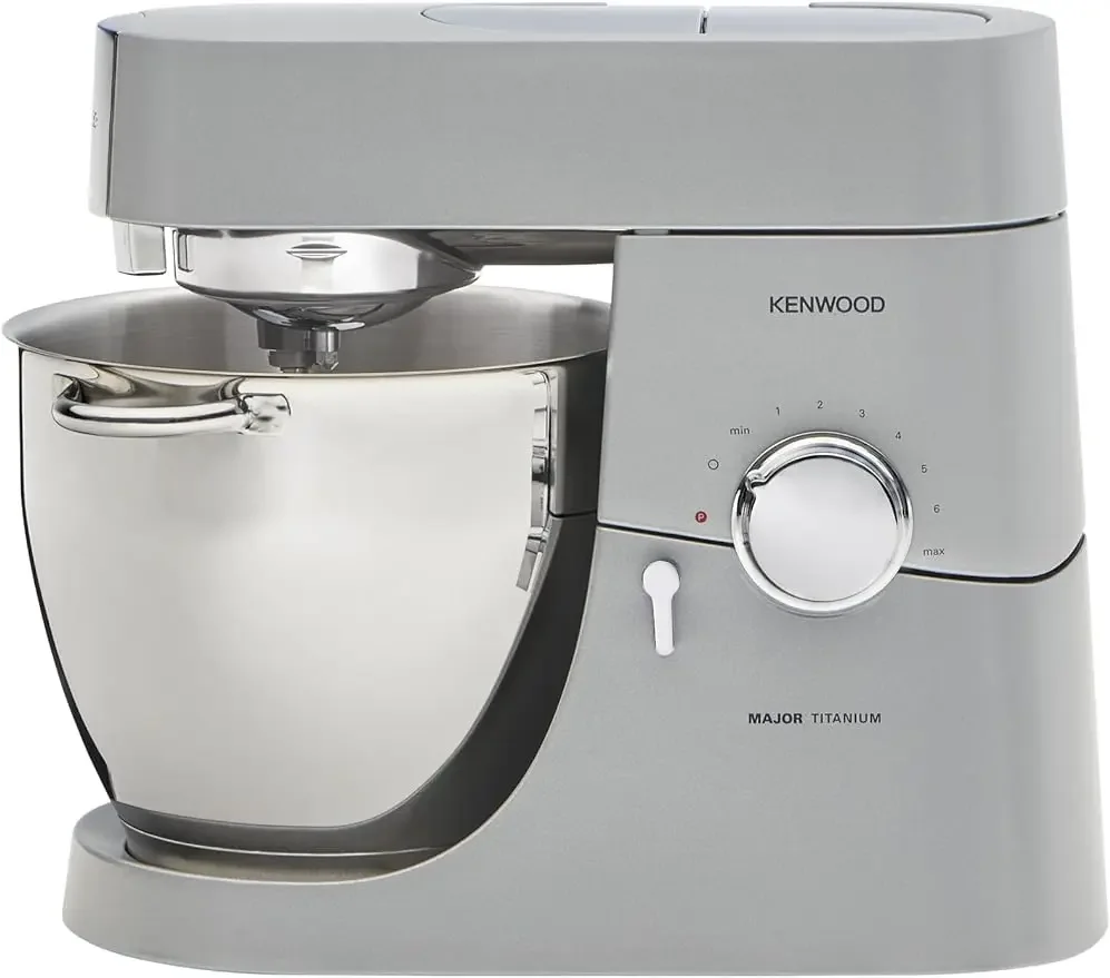 

De’Longhi Chef Titanium Kitchen Machine, Stainless Steel - 7 qt Mixer 800W Motor & Electronic Variable Speed Control