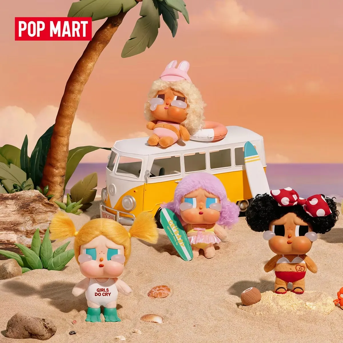 

POP MART CRYBABY Vacation Mode On Series Vinyl Mystery Box Genuine Blind Box Guess Toy Bag Ornament Figurines Home Decor Desktop