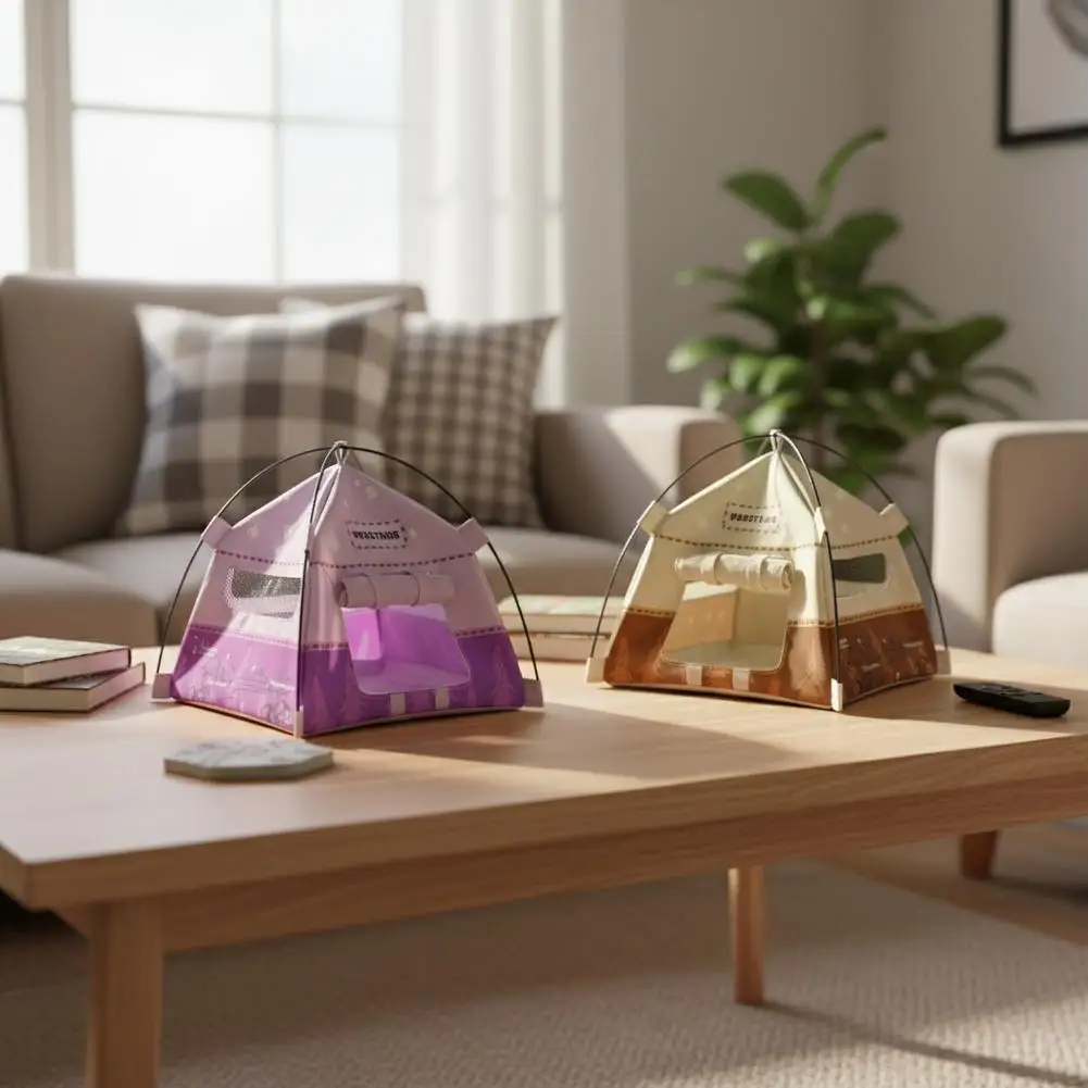 1:12 Scale 10cm Realistic Camping Tent Model Dollhouse Scene Prop for Toy Photography Display Photo Props