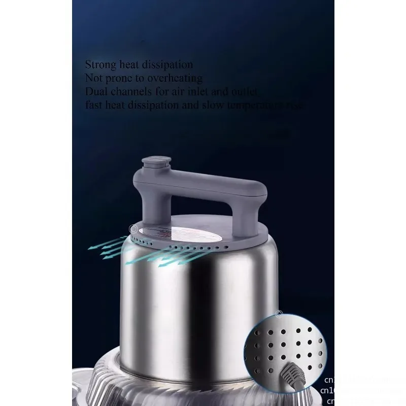 220V Electric Meat Grinder Multifunctional Commercial Household Stainless Steel Meat Grinder Two-speed Adjustment Machine