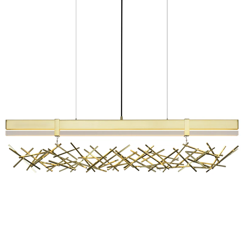 

Nordic Led Chandelier Postmodern Simple Acrylic Chandelier Interior Decoration Restaurant Zhongdao Stainless Steel Chandelier