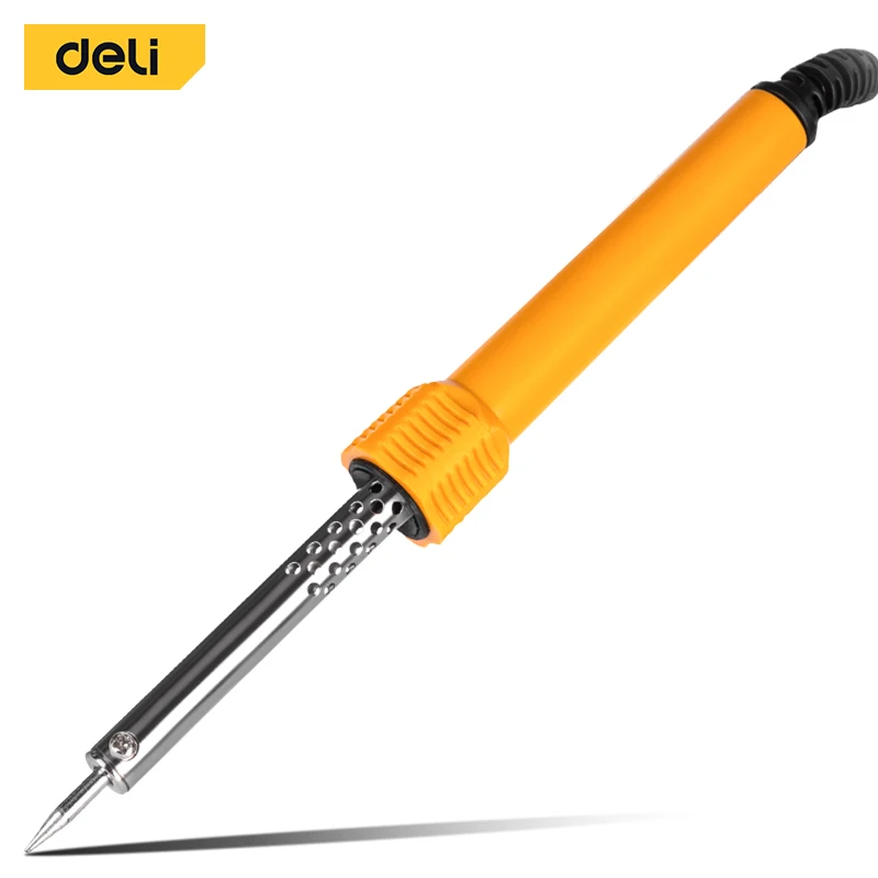 

Deli 30WElectric Soldering Iron 220V Pointed Bracket Handle Heat Pencil Soldering Tip Welding Tools Electrician Tools
