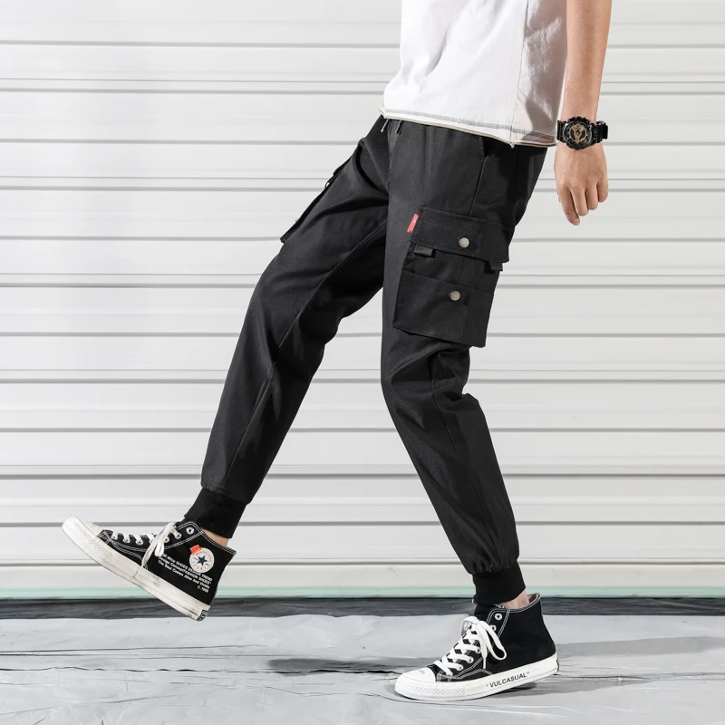 

Overalls Casual Pants Autumn and Winter Burst Corset Pants Male Students Slim Trend Sports Pants