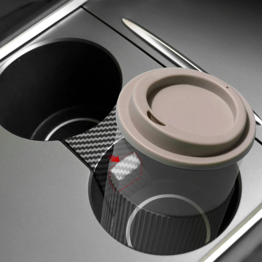 سيارة حامل الكأس كليب المحدد التقسيم فاصل التحكم المركزي كأس الماء حامل ل تسلا نموذج 3 2021 2022 20223 اكسسوارات