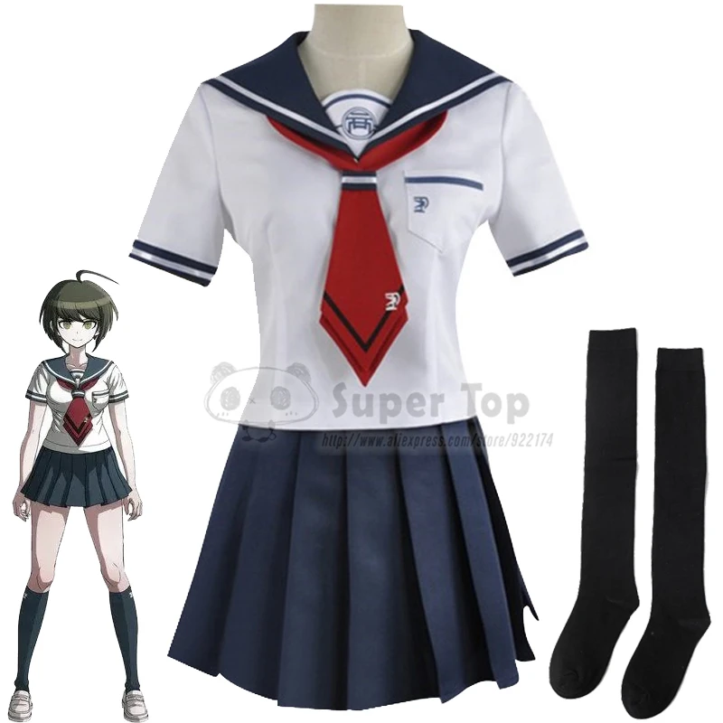 

Danganronpa Another Episode: Ultra Despair Costume Another Episode Naegi Komaru Cosplay Costume JK Uniform Sailor Suit Full Set