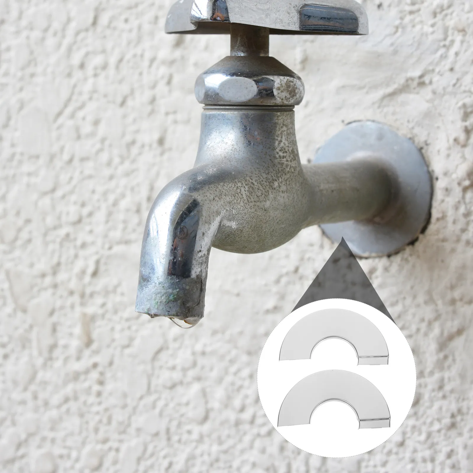 Shower Arm Flange Plastic Wall Split Flange Plate Floor Universal Shower Head Arm Pipe Cover Decorative Pipe Cover Plate
