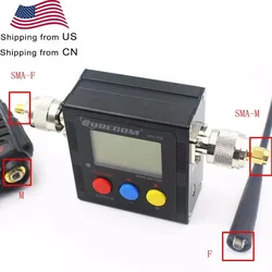 SURECOM SW-102 With Two Connector 125-525 Mhz Digital VHF/UHF Power& SWR Meter for Portable Two Way Radio
