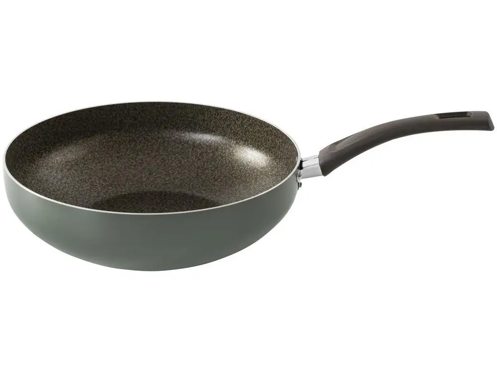 28cm Green Ekó Aluminum Multiflon Wok Non-stick Frying Pan