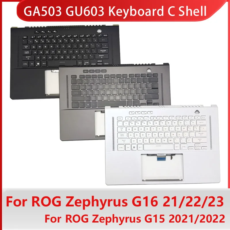 Carcasa C y Reposamanos para Teclado de Portátil Phantom 16, Phantom 15, Rog Zephyrus G16, G15, Ga503Q, Ga503R, Gu603H, Gu603Z, Gu603V