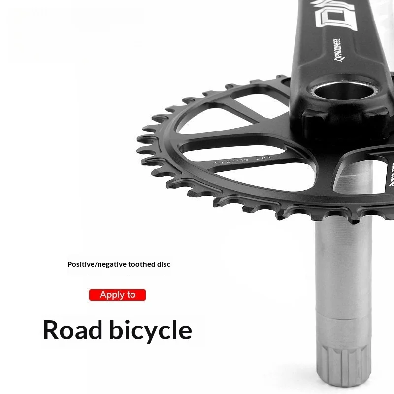 For Road BikeProwheel GXPPositive and negative tooth single disc40/42/44/46/48TThree-bolt direct-mount crankset，For bicycle part