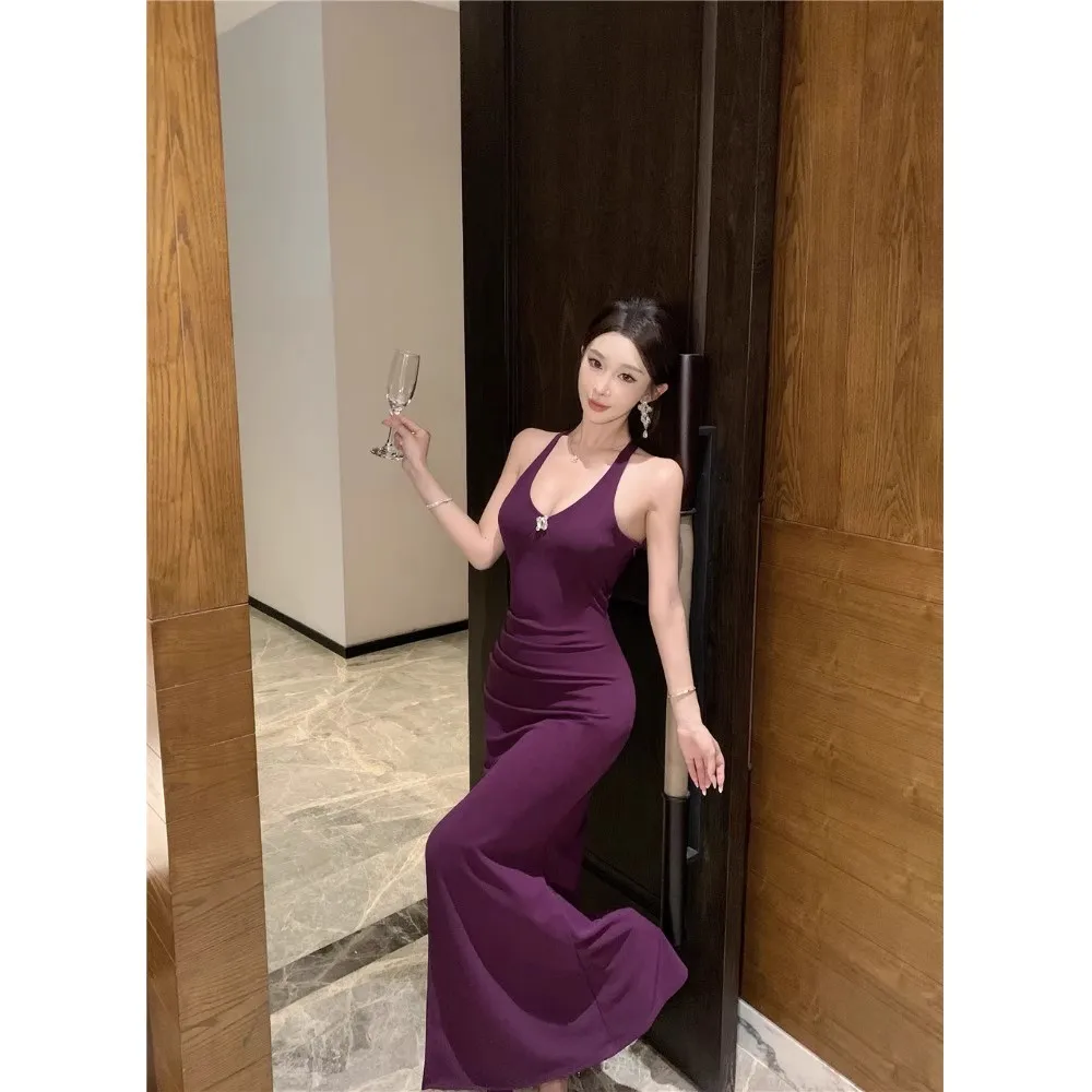 Robes sans manches pour femmes, robe de plage d'été, avec des appliques brodées, froncées, perceuses smockées, perles incrustées